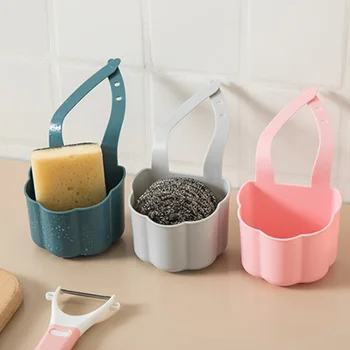 TPR Подставка для слива кухонной раковины, держатель губки для мыла, Подвесная Корзина для хранения в ванной, Регулируемый Держатель крана, Кухонные принадлежности