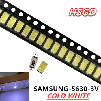 SAMSUNG 1000pcs 5630 3V 0.5W 5730 led Светодиодная Холодная белая ЖК-Подсветка для 5730 led LED 5730 led LED Приложение LED TV 2D