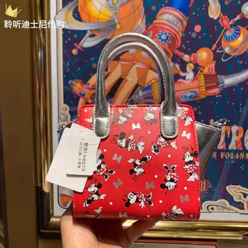 Disney Новая оригинальная модная женская сумка высокого качества класса люкс с Минни Микки Маусом Женская сумка через плечо