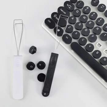 Встроенный компьютерный съемник колпачков Металлический для снятия ключей Инструмент для снятия колпачков с ключей для механических клавиш игровой клавиатуры