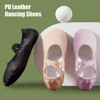 Танцевальная обувь из искусственной кожи, детские балетки на мягкой подошве, водонепроницаемая Дышащая тренировочная обувь, Оборудование для тестирования производительности танцев