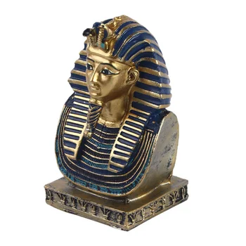 Украшение Египетского фараона из смолы, статуэтка для домашнего декора, украшение для рукоделия, бюст египетского фараона, украшение Египта