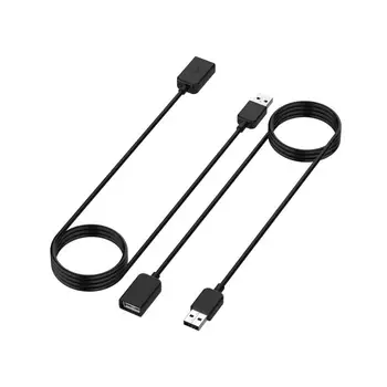USB-кабель для зарядки Huawei band 4 /Huawei honor band 5i/POLAR M200 smart wristband USB-удлинитель черный 100 см