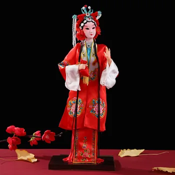 Шелковые куклы с китайскими характеристиками, подарки для фестивалей, маски персонажей Пекинской оперы, традиционная культура, декоративно-прикладное искусство.