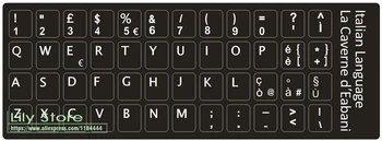 1000 шт./лот Наклейка на итальянскую клавиатуру Италия Для настольных клавиатур ноутбуков, Наклейки