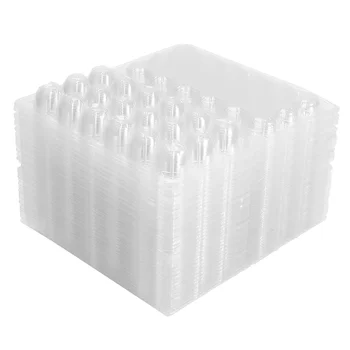 50 шт Пластиковая коробка из-под перепелиных яиц Подарочные коробки оптом Мини-упаковка Мини-холодильник Прозрачные контейнеры Картонные коробки для яиц Держатель для хранения