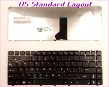 Новая клавиатура с американской раскладкой для ноутбука ASUS 04GNWT1KUS00-3 9J.N1M82.301 04GNWT1KUS00-3 V090462BS1/Тетрадь С ЧЕРНОЙ РАМКОЙ