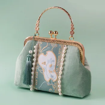 Wind Bag 2021 Новая модная одежда и сумки ханьского китая, кошелек для монет в античном стиле, Бархатная вышивка, винтажная сумка, кошелек для монет