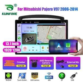13,1-дюймовое автомобильное радио для Mitsubishi Pajero V97 06-14 Автомобильный DVD GPS Навигация Стерео Carplay 2 Din Центральный мультимедийный Android Auto