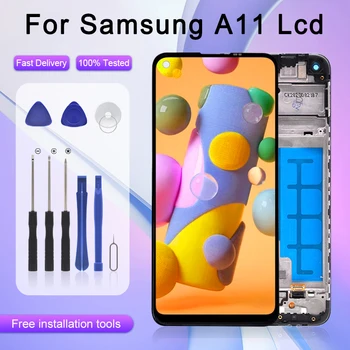 6,4 Дюймовый Дисплей A115M F Для Samsung Galaxy A11 ЖК-дисплей С Сенсорным Экраном Digitizer A115A A115U В Сборе С Рамкой Бесплатная Доставка