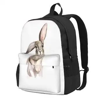 Симпатичный Кролик Школьная сумка Большой Емкости Рюкзак для ноутбука 15 Дюймов Модный Милый Фиолетовый Синий Марокканский Уникальный Конский Пойнт Crazy Cream