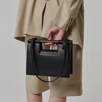Модные женские сумки с деревянной ручкой, дизайнерские квадратные сумки через плечо для женщин 2023, роскошные брендовые кошельки и сумки-клатчи с клапаном