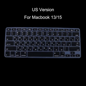 Версия для США, русская клавиатура, силиконовый чехол для Apple Macbook Air Pro 13 15 N2UB