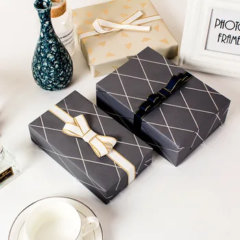 5 шт./лот Подарочная упаковочная бумага с золотым и серебряным принтом, Новогодняя Рождественская подарочная упаковка, крафт-бумага для подарочной упаковки