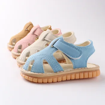 Модные летние сандалии для маленьких девочек и мальчиков С рисунком новорожденного, нескользящая дышащая обувь с мягкой резиновой подошвой перед ходьбой