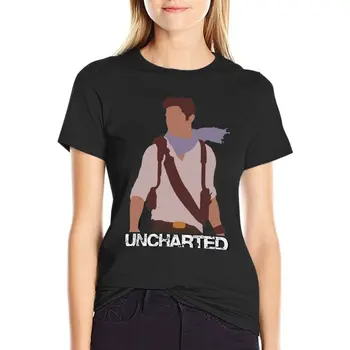 Uncharted - Минималистичная художественная футболка, эстетическая одежда, графические футболки для женщин