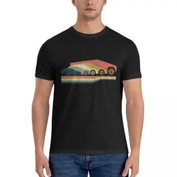 Классическая футболка в стиле ретро Tesla Design, футболки оверсайз, мужская одежда