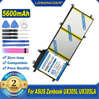 100% Оригинальный аккумулятор для ноутбука LOSONCOER C31N1428 5600 мАч для ASUS Zenbook UX305L UX305LA UX305UA 3ICP5/91/91 11.31 V 56WH