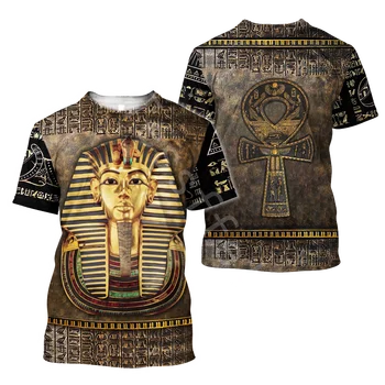 Tessffel Древнеегипетский символ с 3D-принтом, Новая модная летняя футболка в стиле харадзюку, унисекс, топ с круглым вырезом и коротким рукавом, прямая поставка, E21
