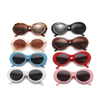 2023 Европейские и американские солнцезащитные очки в овальной оправе с индивидуальными очками Модный тренд Интернет-знаменитостей Очки в том же стиле Унисекс