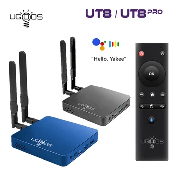 Оригинальный Ugoos UT8 TV BOX Android 11 RK3568 (оперативная ПАМЯТЬ 8 ГБ/4 ГБ Встроенная память 32 ГБ/ГБ) Wifi 6 1000M 4K BT Голосовой пульт дистанционного управления