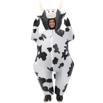 Милый надувной костюм коровы, надувной реквизит для представления, костюмы для всего тела, костюмы для Пасхальной тематической вечеринки на ферме