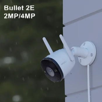 Пуля 2 bullet 2E 2MP 4MP wifi Красочная камера Для Обнаружения человека Интеллектуальное Цветное Ночное Видение Встроенный микрофон IP67 Двусторонний Разговор