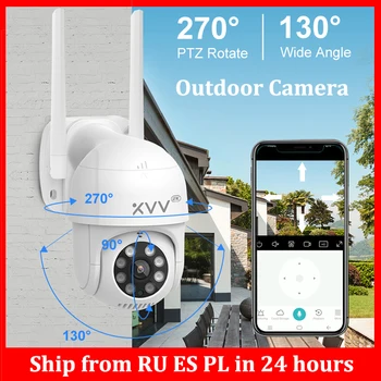 Умная наружная IP-камера P1 1296P с поворотом на 270 ° PTZ, Wifi веб-камера, обнаруживающая гуманоидов, водонепроницаемое видеонаблюдение для Mi Home