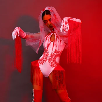 Костюм Yiba cos на Хэллоуин, костюм Bar ds, сексуальный танцевальный костюм dj ночного клуба gogo, костюм ведущего на Хэллоуин