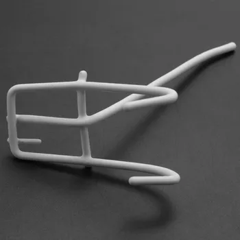 10 шт. Белые металлические крючки для настенного кронштейна из магазинной сетки длиной 3,9 дюйма