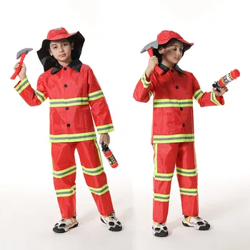Горячая распродажа профессионального костюма для косплея для мальчиков и девочек из красной ткани на Хэллоуин для детей с аксессуарами Карнавальная вечеринка