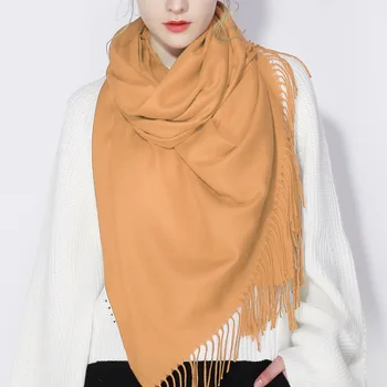 Женский Графеновый умный шарф с электрическим подогревом, горячий компресс, шаль для защиты шеи, обертывания, Зимние теплые Модные шарфы с кисточками