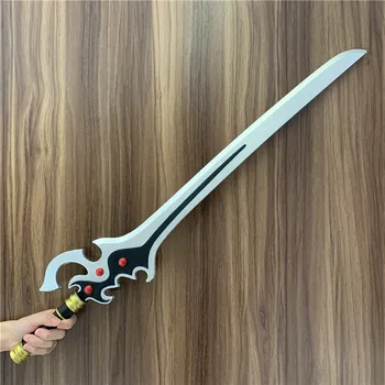 Большой 80 см китайский стиль Черный Белый меч Тайцзи 1:1 Большой меч боевых искусств Косплей Модель меча PU подарочная игрушка