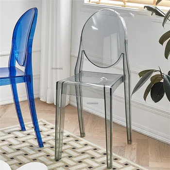 Креативный акриловый стул Кухонная мебель Прозрачные стулья Стол и стул Victoria Ghost, Штабелируемый пластиковый стул Стулья для столовой
