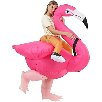 Надувной костюм Фламинго, надувной костюм Кролика, костюмы на Хэллоуин, костюм для взрослых