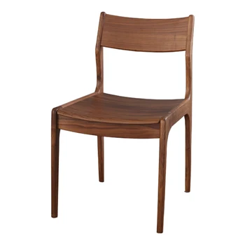 Обеденный стул со спинкой Мягкое рулонное сиденье из дерева Spade Для большой квартиры, устойчивая скоба, широкий радиальный стул