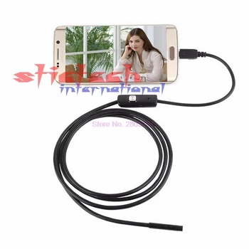 dhl или EMS 50 комплектов USB-кабеля Водонепроницаемый 6 Светодиодов Для Android-Эндоскопа 1/9 CMOS Mini USB Endoscope Инспекционная Камера Зеркало