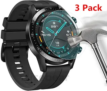 3 Упаковки для Huawei Watch GT 3 2 46 мм GT2 Pro Honor Magic 2 (46 мм) Протектор экрана из закаленного Стекла 9H Smartwatch Защитное Стекло