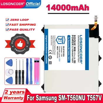 LOSONCOER 14000 мАч EB-BT567ABA EB-BT567ABE Аккумулятор Для Samsung Galaxy Tab SM-T560NU T567V 9,6 