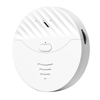 Интеллектуальная WiFi сигнализация Tuya, датчик вибрации дверей и окон, оповещение о защите работает с Smart Life (белый)