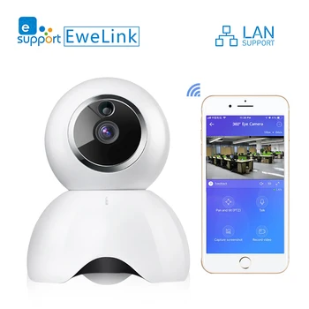 IP-камера eWeLink Smart IOT HD-Камера для автоматического просмотра с помощью мобильного телефона двухстороннего аудио по Локальной сети Домашний Монитор