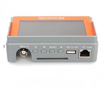 8-Мегапиксельный AHD CCTV Тестер 4 В 1 Для AHD TVI CVI CVBS Аналоговый Монитор Безопасности Камеры С 4,3-Дюймовым ЖК-Экраном 5V 2A, 12V 1A