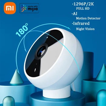Xiaomi Smart IP-Камера 2K 1296P Full HD ИК Ночного Видения Монитор Безопасности Супер Широкоугольный WIFI МИНИ-Камера Наблюдения Mijia APP