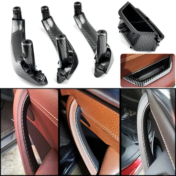 Модернизированный LHD RHD 4ШТ Комплект Межкомнатных дверей из углеродного волокна, ручка для подлокотника, крышка панели для BMW X3 X4 F25 F26 2010-2016