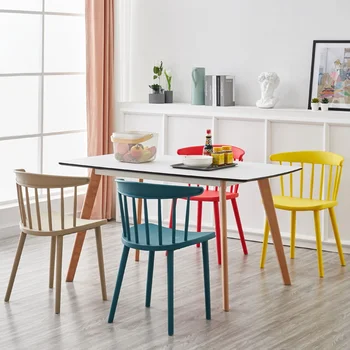 Современные минималистичные стулья Nordic Salon, Дизайнерский ресторан, Эргономичные кухонные стулья, Дизайнерская библиотека, Мебель для дома Silla Nordica