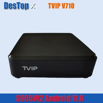 10шт Новый TVIP 710 TV Box 4K Android 11.0 Tvip710 Amlogic S905W2 четырехъядерный H2.65 Smart Iptv Box v710 PK TVIP530 В наличии