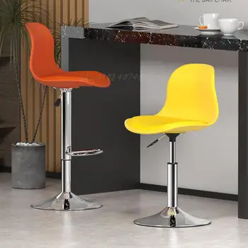 Скандинавский барный стул, чай с молоком, высокий табурет на стойке регистрации, кассовый аппарат, вращающийся стул, современный простой домашний стульчик для кормления