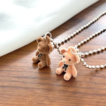 Прекрасное ожерелье с плюшевым медведем для девочек, Студенческие подарки на День рождения