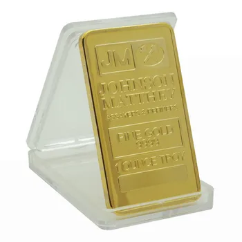 Великобритания 1 Унция Troy Fine Gold 9999 Коллекционные Монеты Johnson Matthey Assayers & Refiners Реплики Золотых слитков Подарки