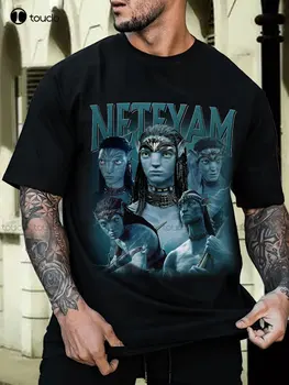 Лимитированная Винтажная футболка Neteyam Neteyam Avatar, Винтажная футболка Neteyam С круглым вырезом, Уличная одежда Оверсайз, Футболка с принтом Xs-5Xl